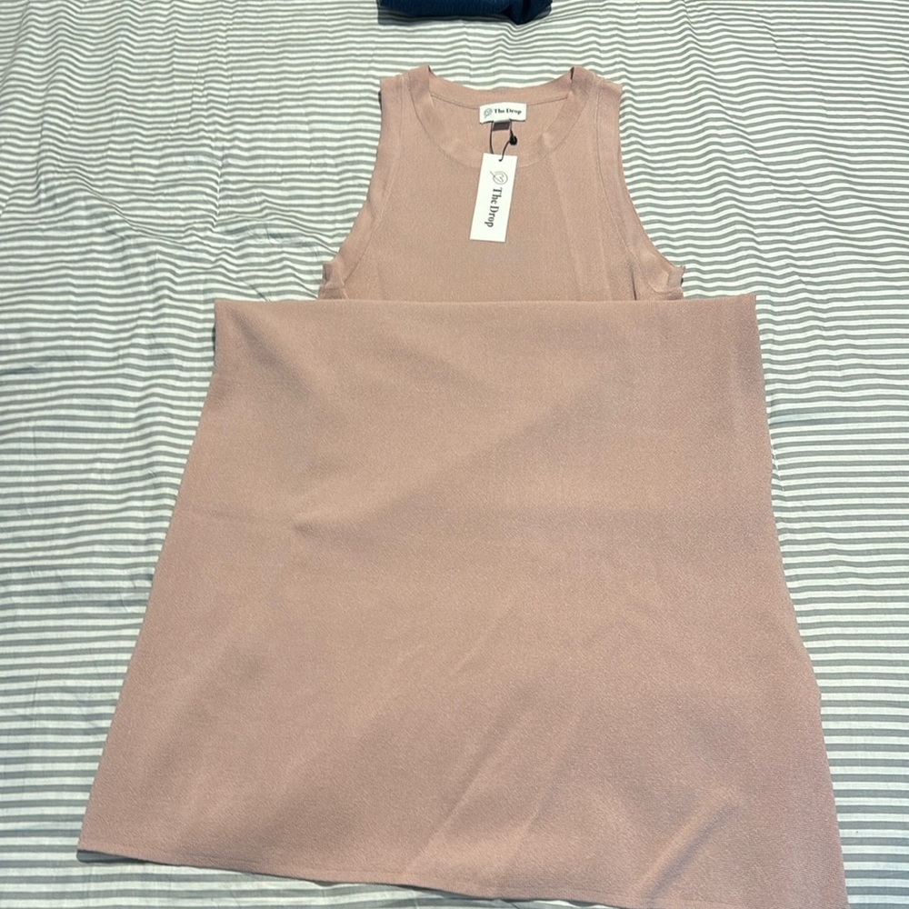 The drop pink midi dress